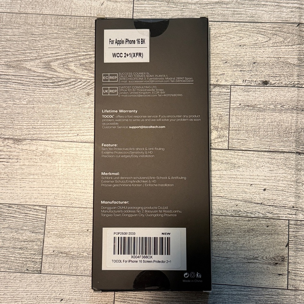 iPhone 16 Screen Protector, Full Coverage Easy Install Military Grade - Picture 2 of 5
